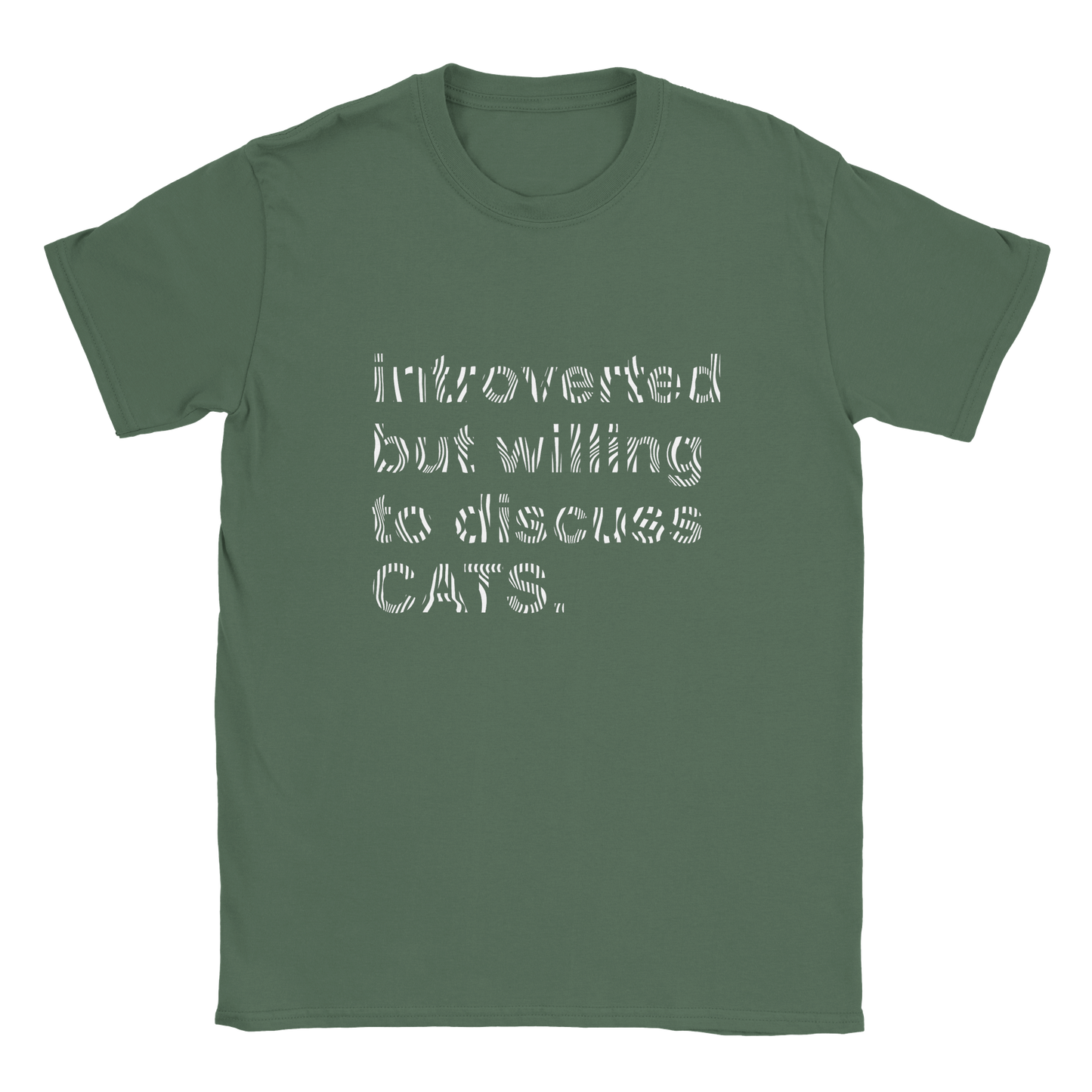 Introvert Discuss Cats - T-Shirt
