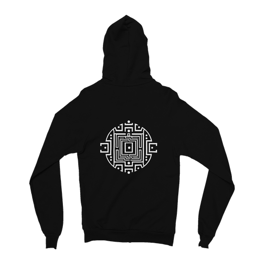 Abstract Labyrinth Zip Hoodie