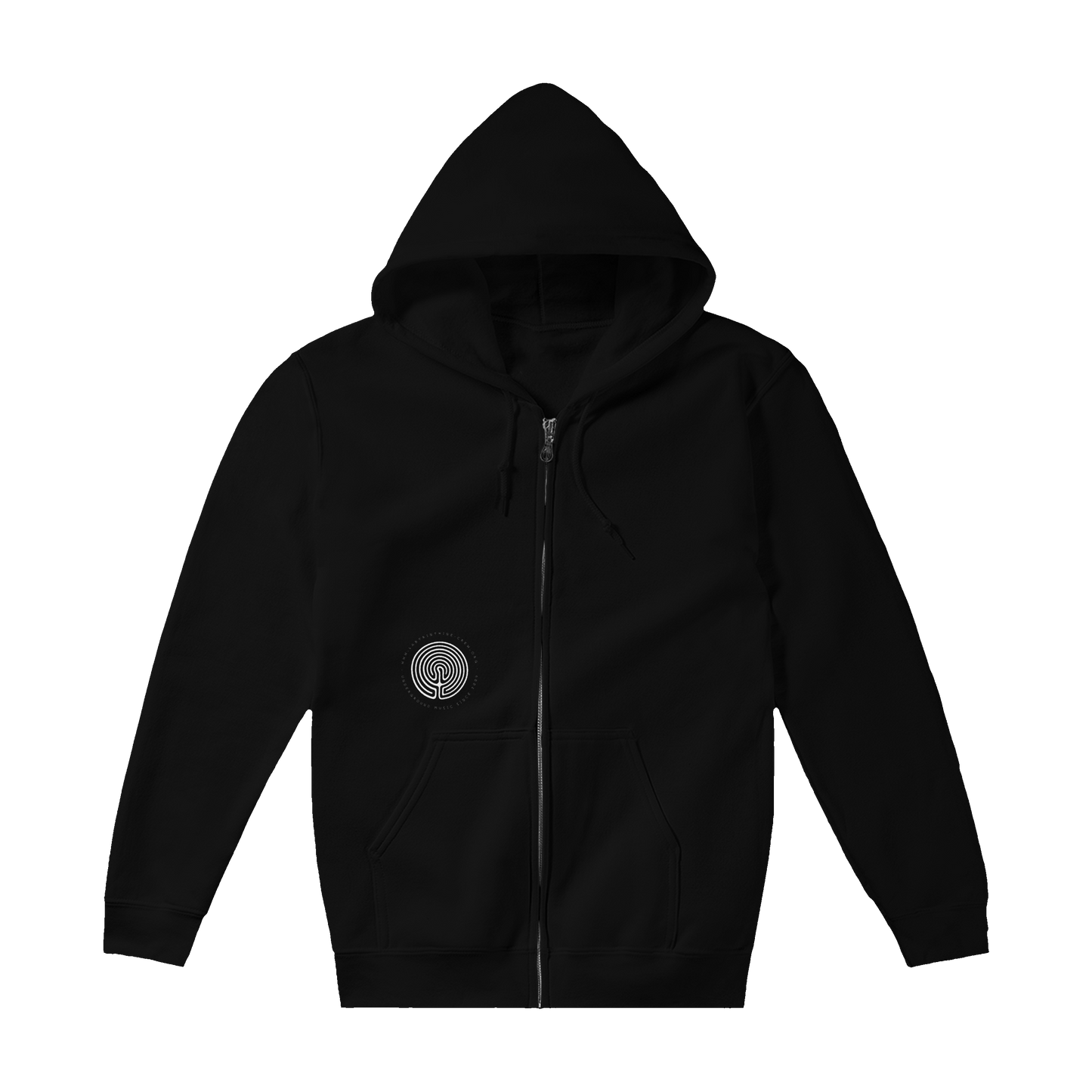 Abstract Labyrinth Zip Hoodie