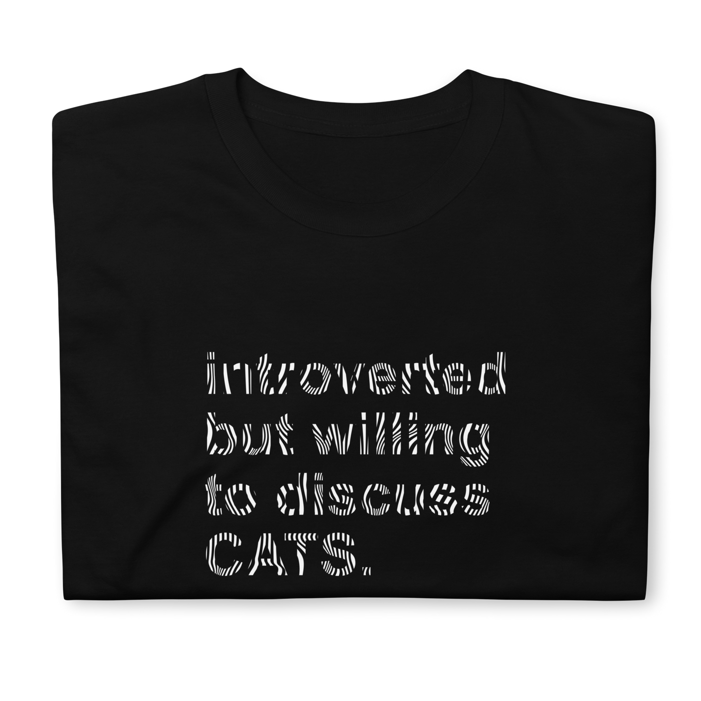 Introvert Discuss Cats - T-Shirt