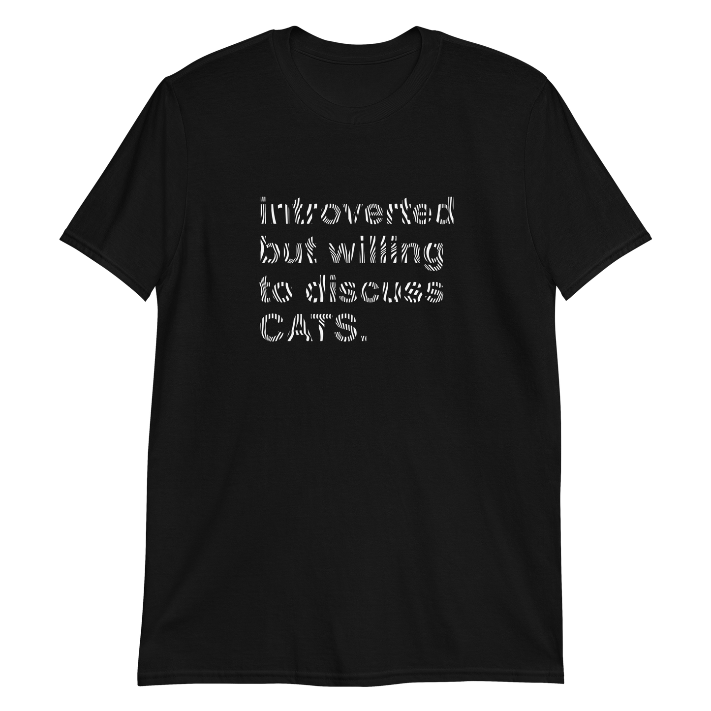 Introvert Discuss Cats - T-Shirt