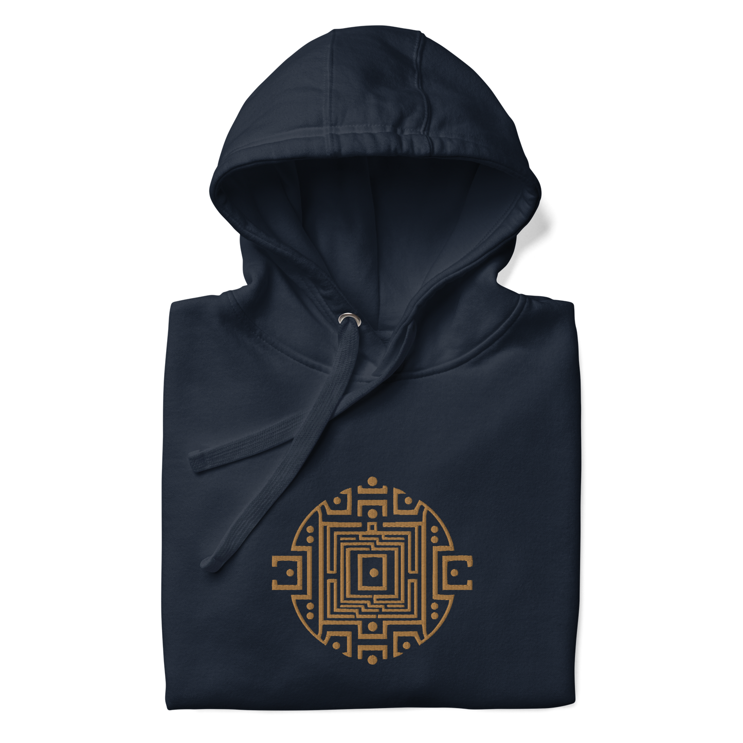 Abstract Labyrinth Embroidery - Hoodie