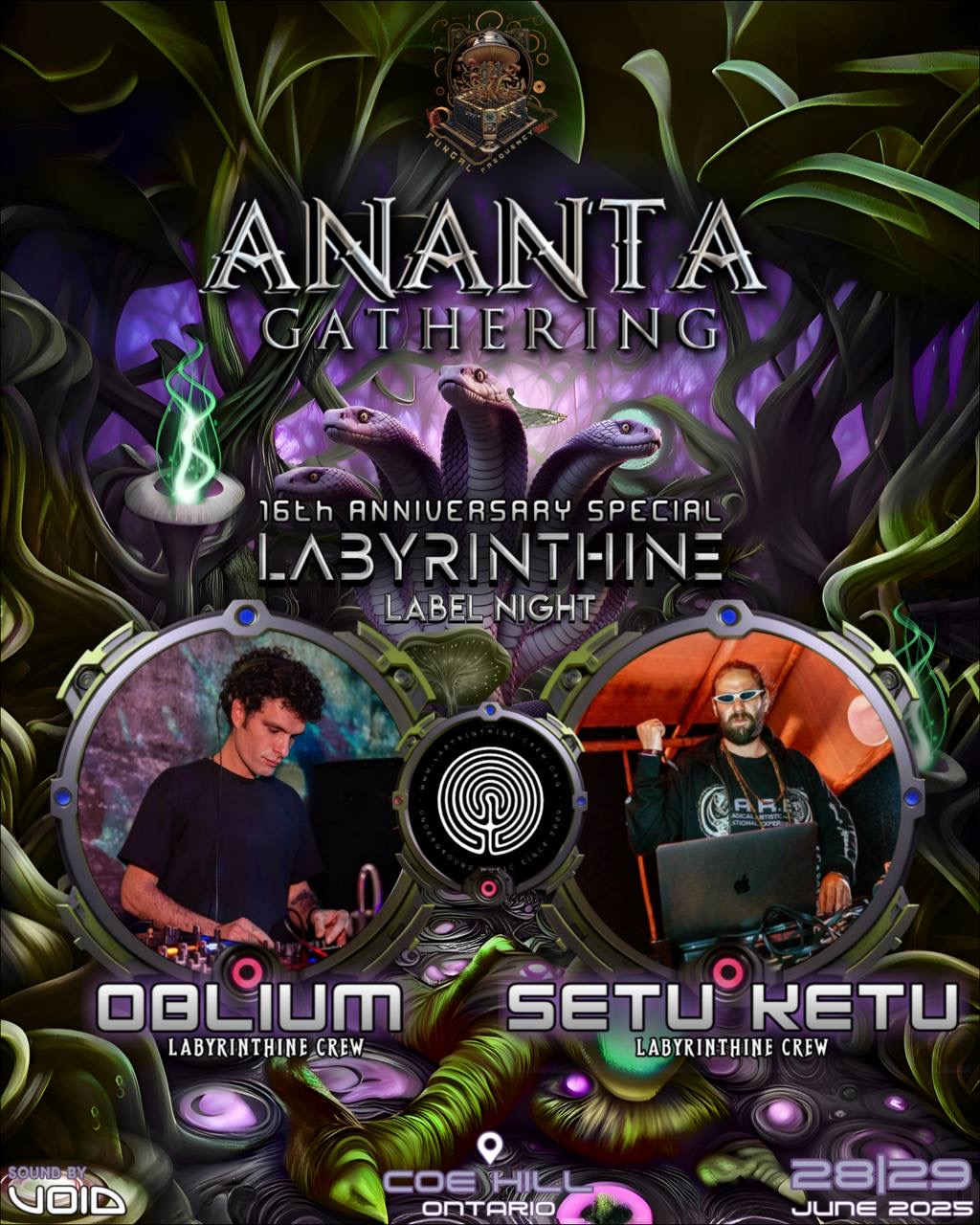Labyrinthine Crew Label Night at Ananta Gathering - Canada