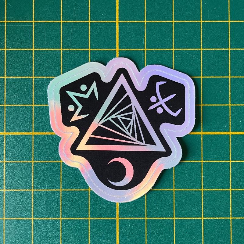 Oblium Logo - Hologram Sticker