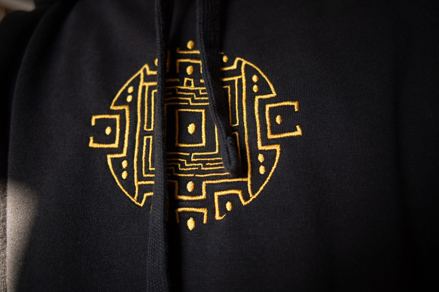 Abstract Labyrinth Embroidery - Hoodie