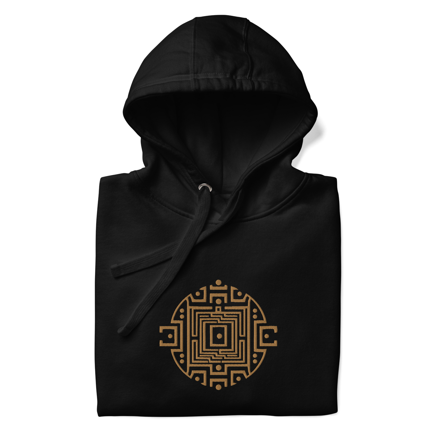 Abstract Labyrinth Embroidery - Hoodie