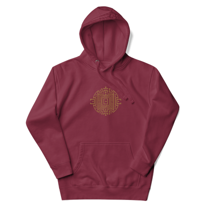 Abstract Labyrinth Embroidery - Hoodie