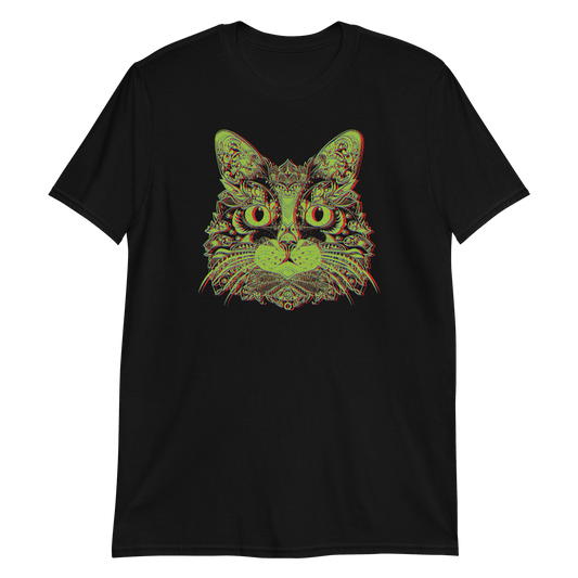 Psychedelic Mandala Cat T-Shirt